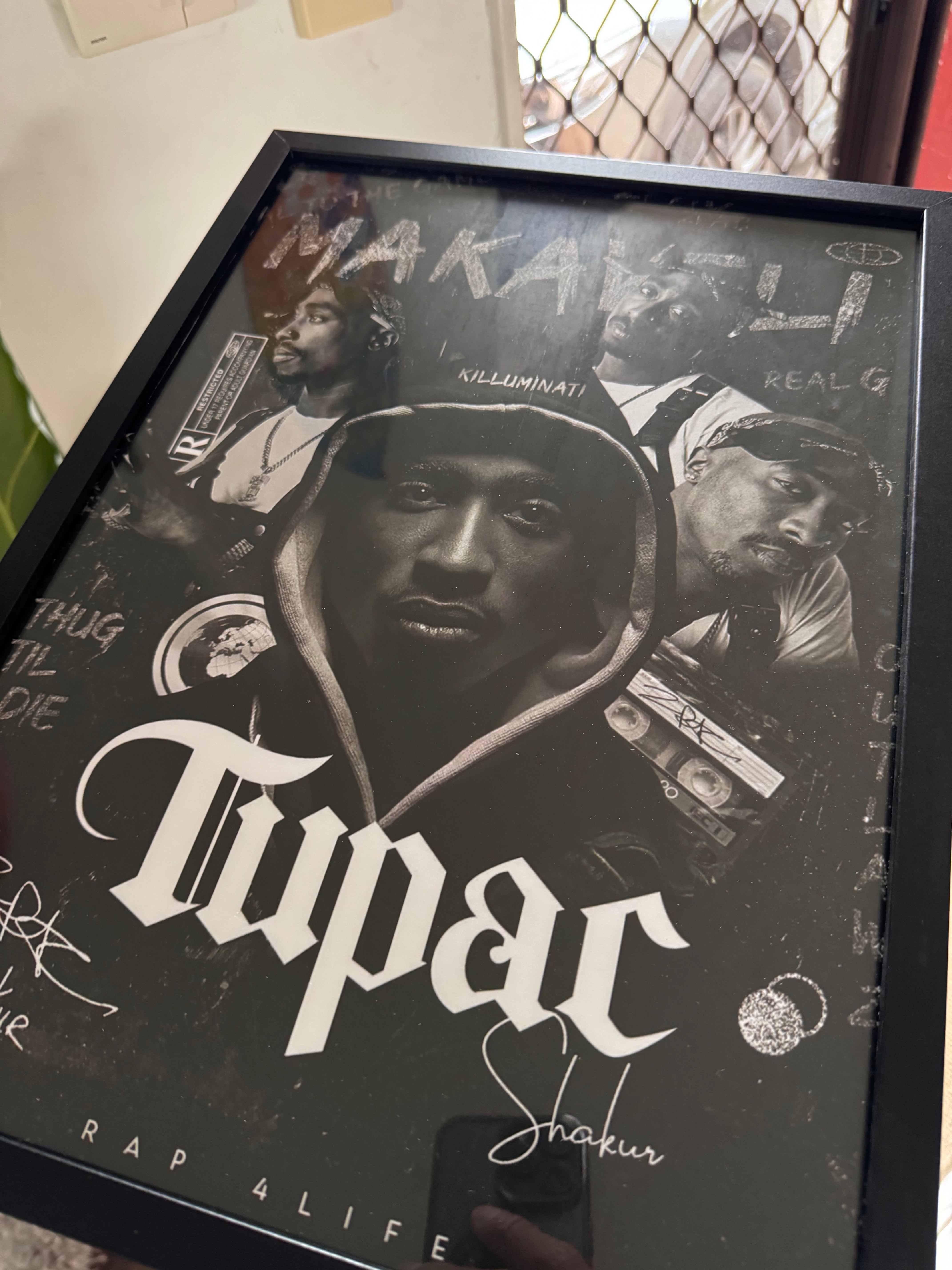Tupac - A3 Framed Art Poster