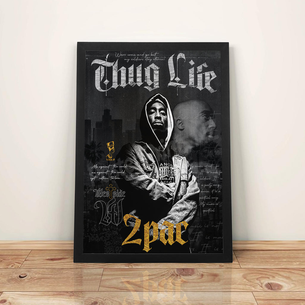 Tupac - A3 Framed Art Poster