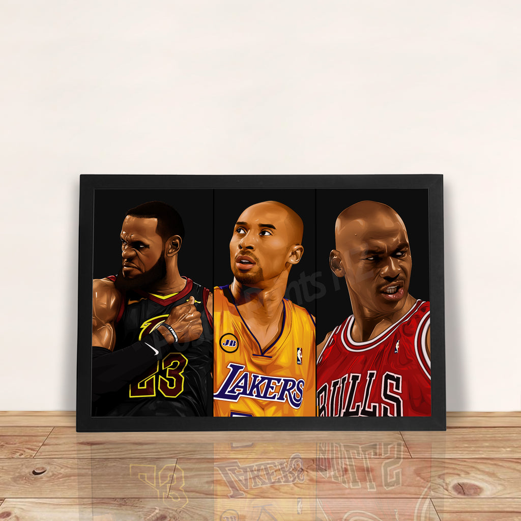 Basketball Legends - A3 Framed Art Poster