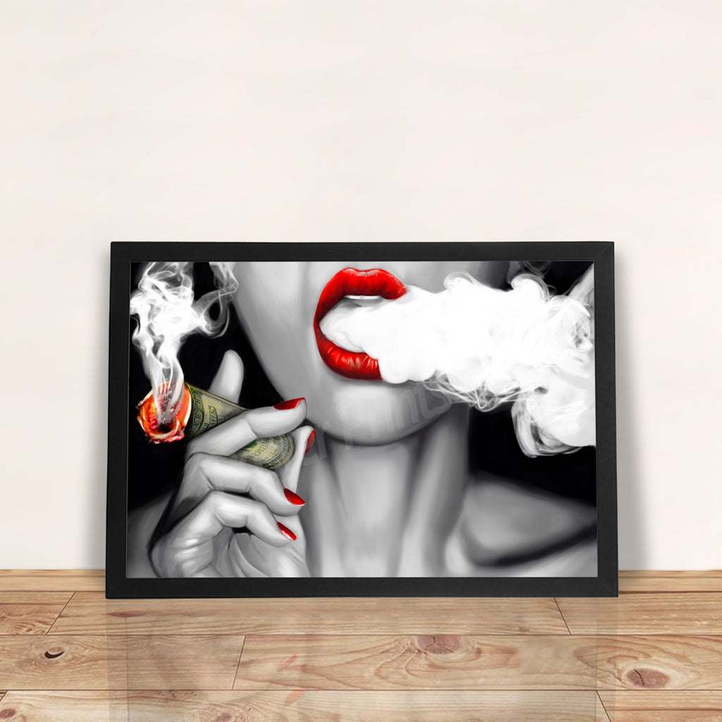 Money Clouds - A3 Framed Art Poster