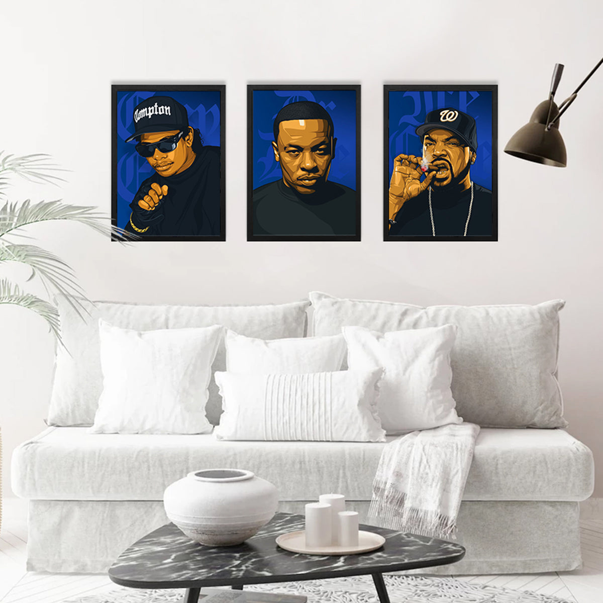 3 x NWA Hip-Hop A3 Framed Art Posters – Poster Prints NZ