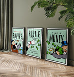 3 x Motivational Premium Framed Canvas Posters (LARGE)