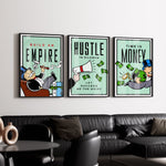 3 x Motivational Premium Framed Canvas Posters (LARGE)