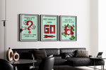 3 x Motivational Premium Framed Canvas Posters (LARGE)