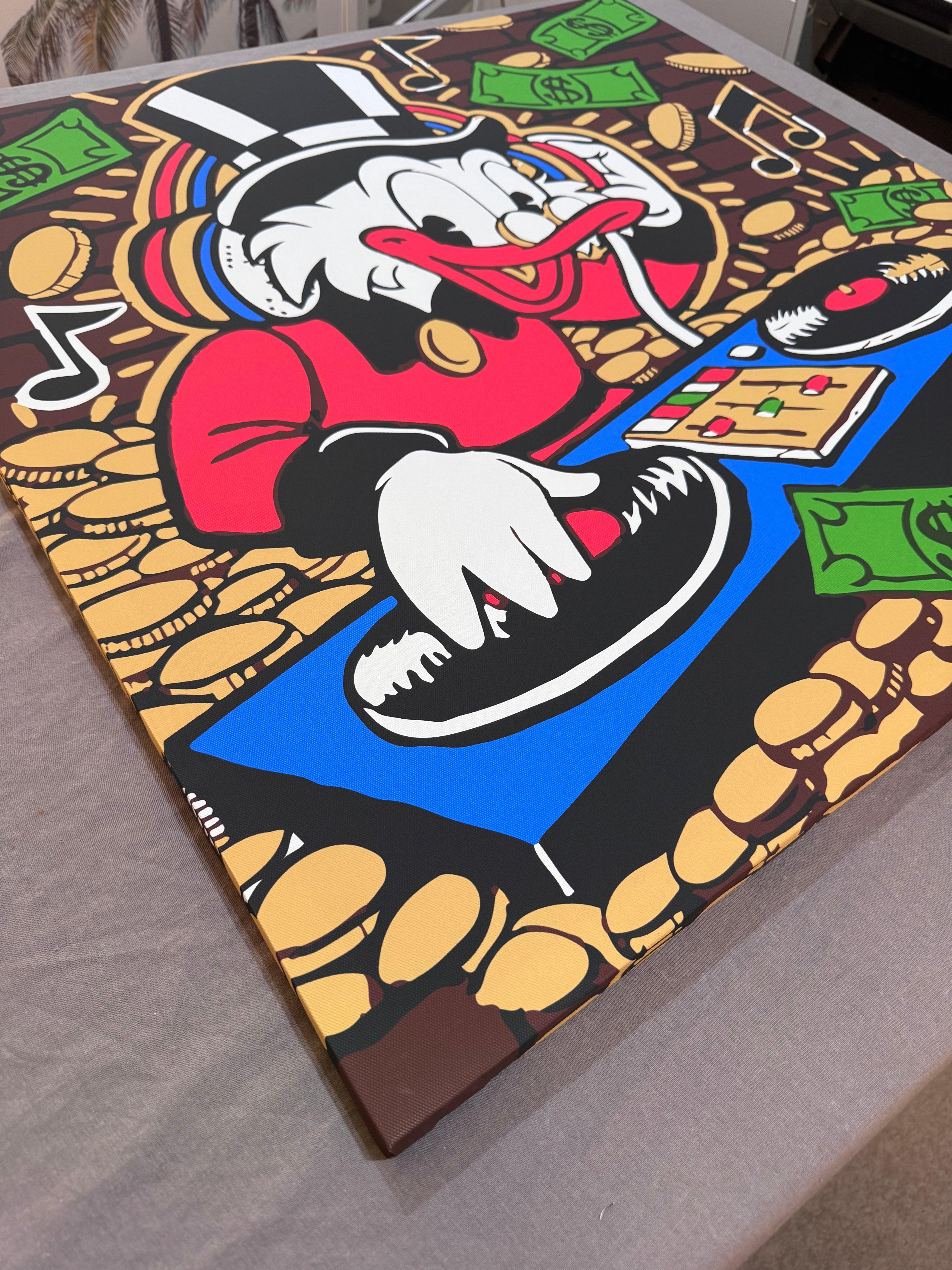 'Cash On Deck' Framed Art Canvas (Limited Edition)