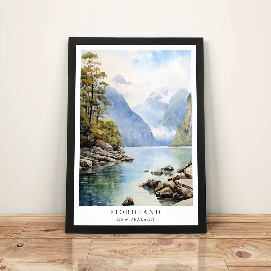 Fiordland, New Zealand - A3 Framed Art Poster