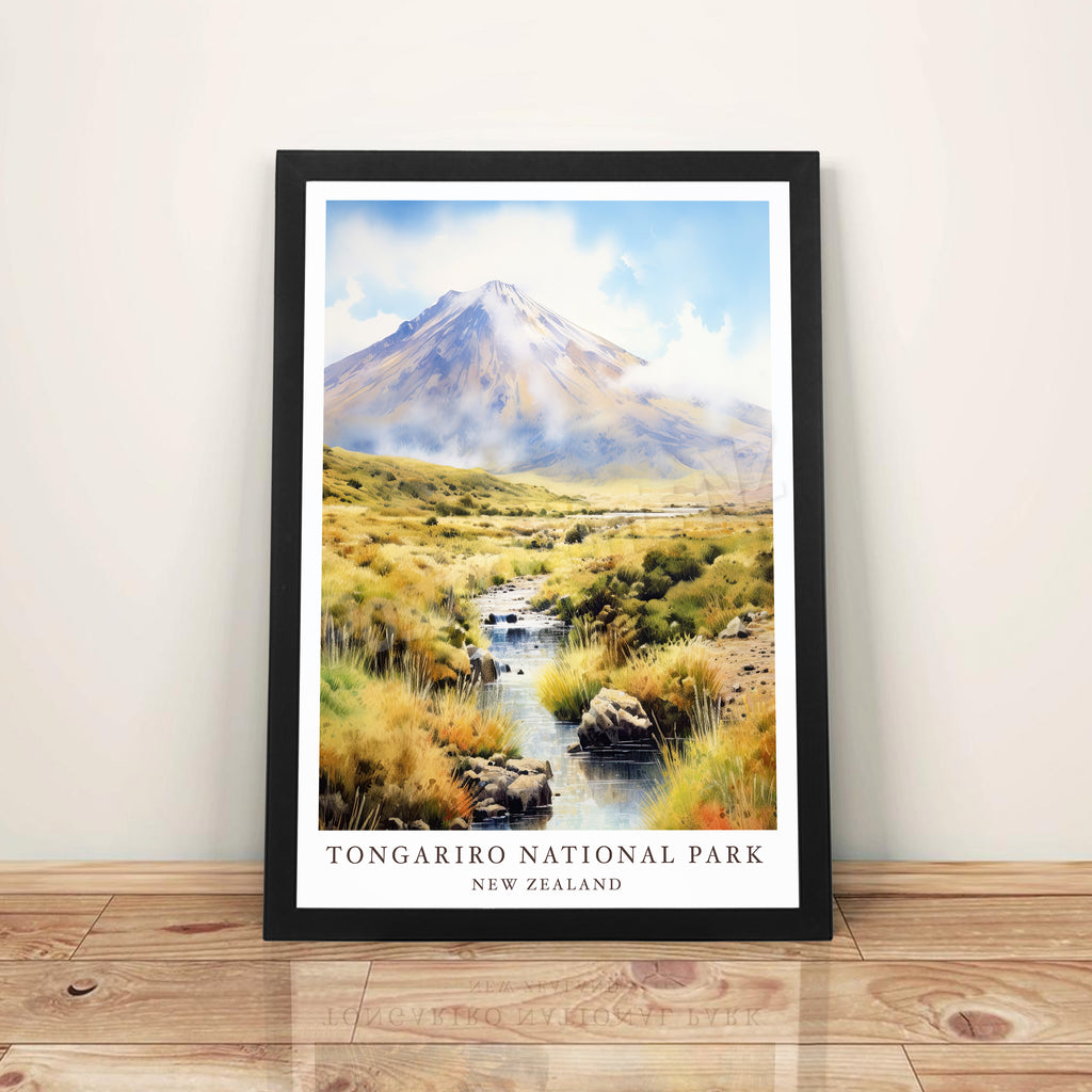 Tongariro National Park, New Zealand - A3 Framed Art Poster