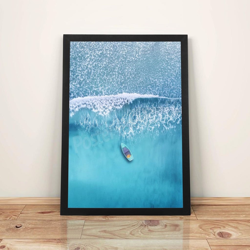 Blue Ocean - A3 Framed Digital Art Poster