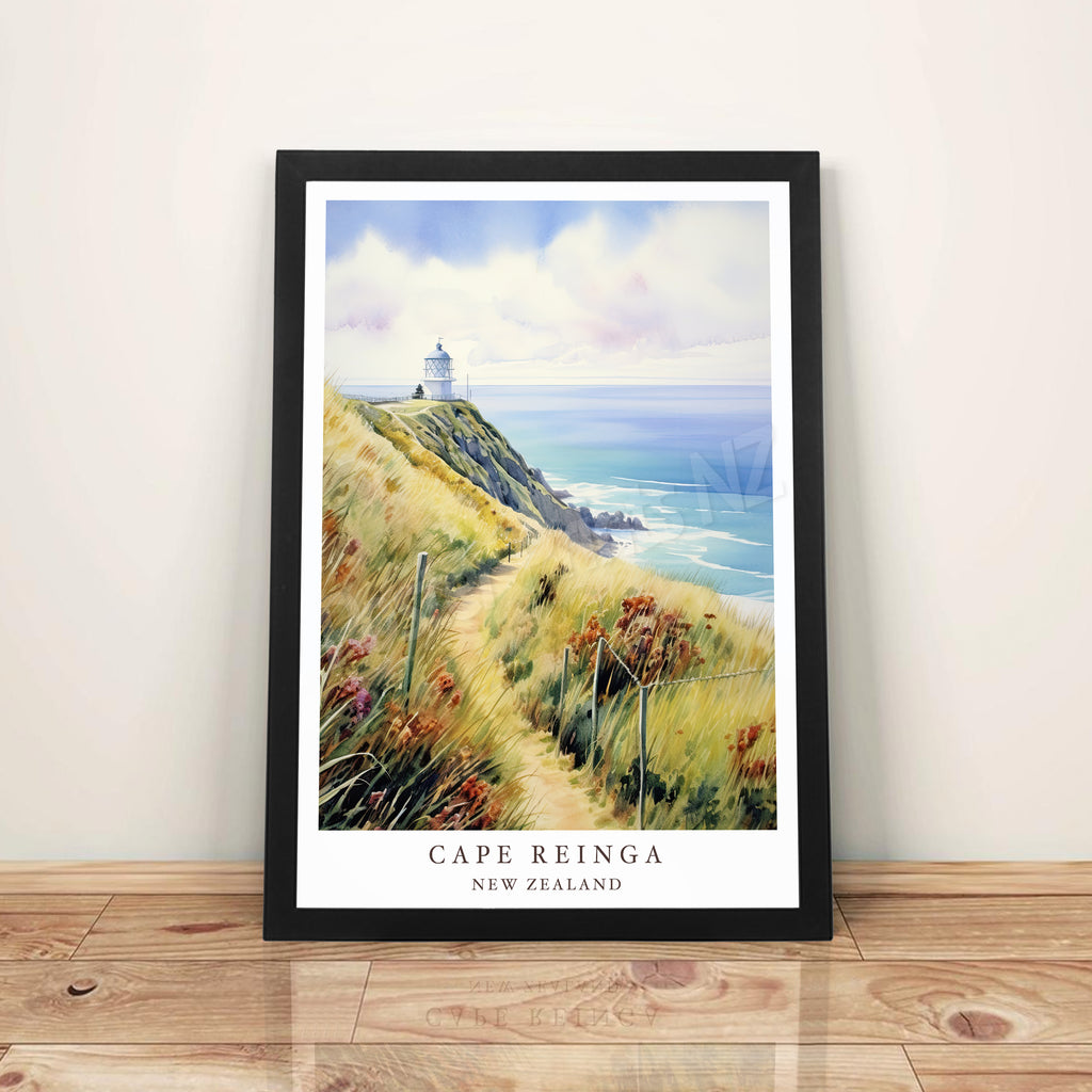Cape Reinga, New Zealand - A3 Framed Art Poster