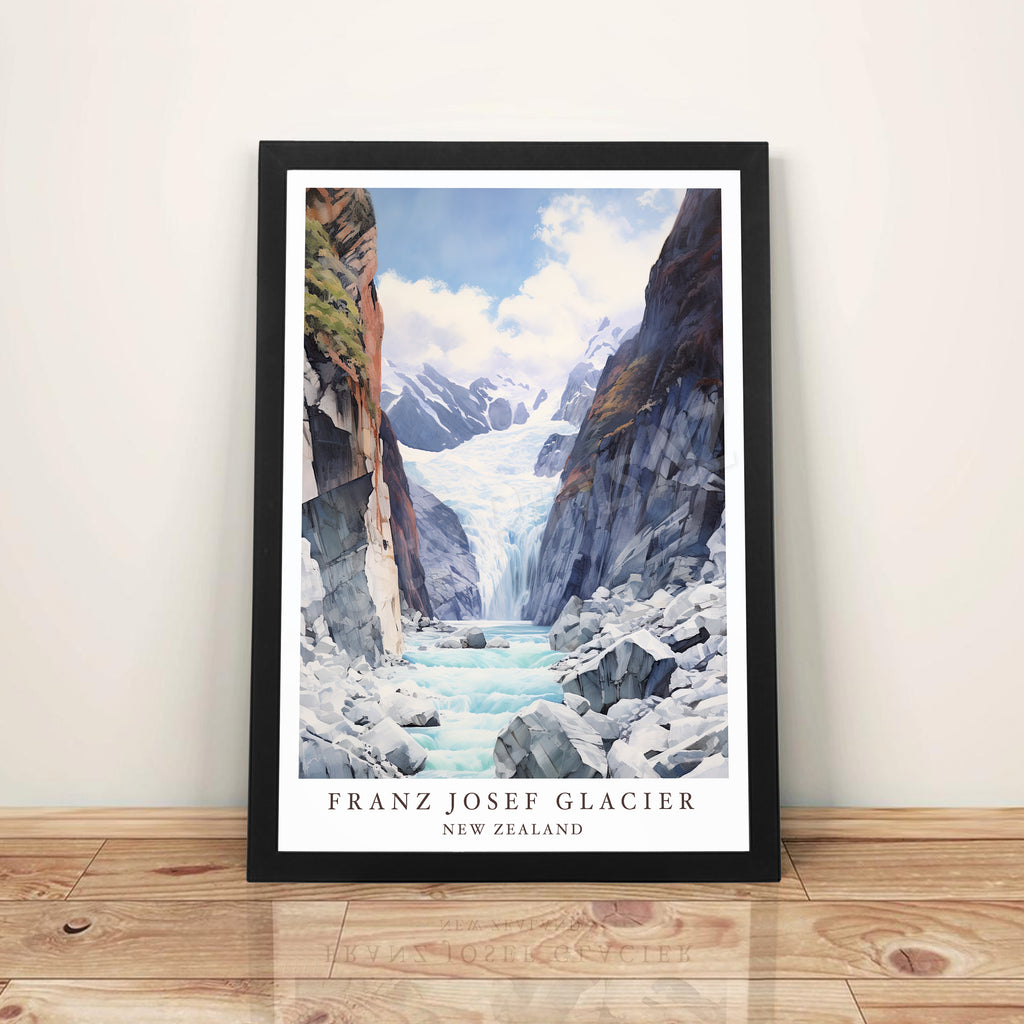 Franz Josef Glacier, New Zealand - A3 Framed Art Poster
