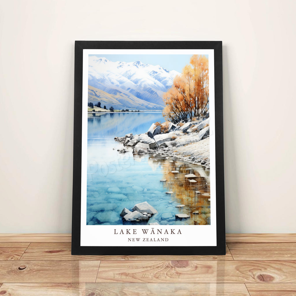 Lake Wānaka, New Zealand - A3 Framed Art Poster