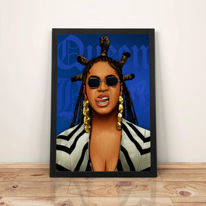 Beyonce - A3 Framed Digital Art Poster