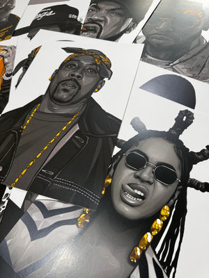 Black & Gold Edition 'Unframed' A3 Posters (Choose ANY of our designs)