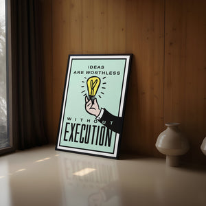 'Execution' Premium Framed Canvas Art Poster (LARGE)