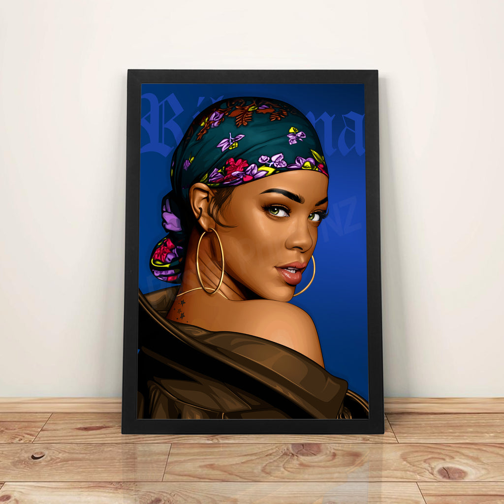 Rihanna - A3 Framed Digital Art Poster