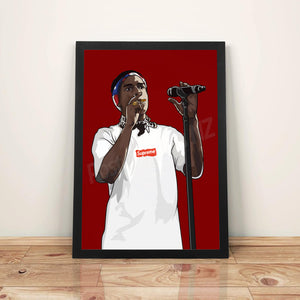 A$AP Rocky - A3 Framed Digital Art Poster