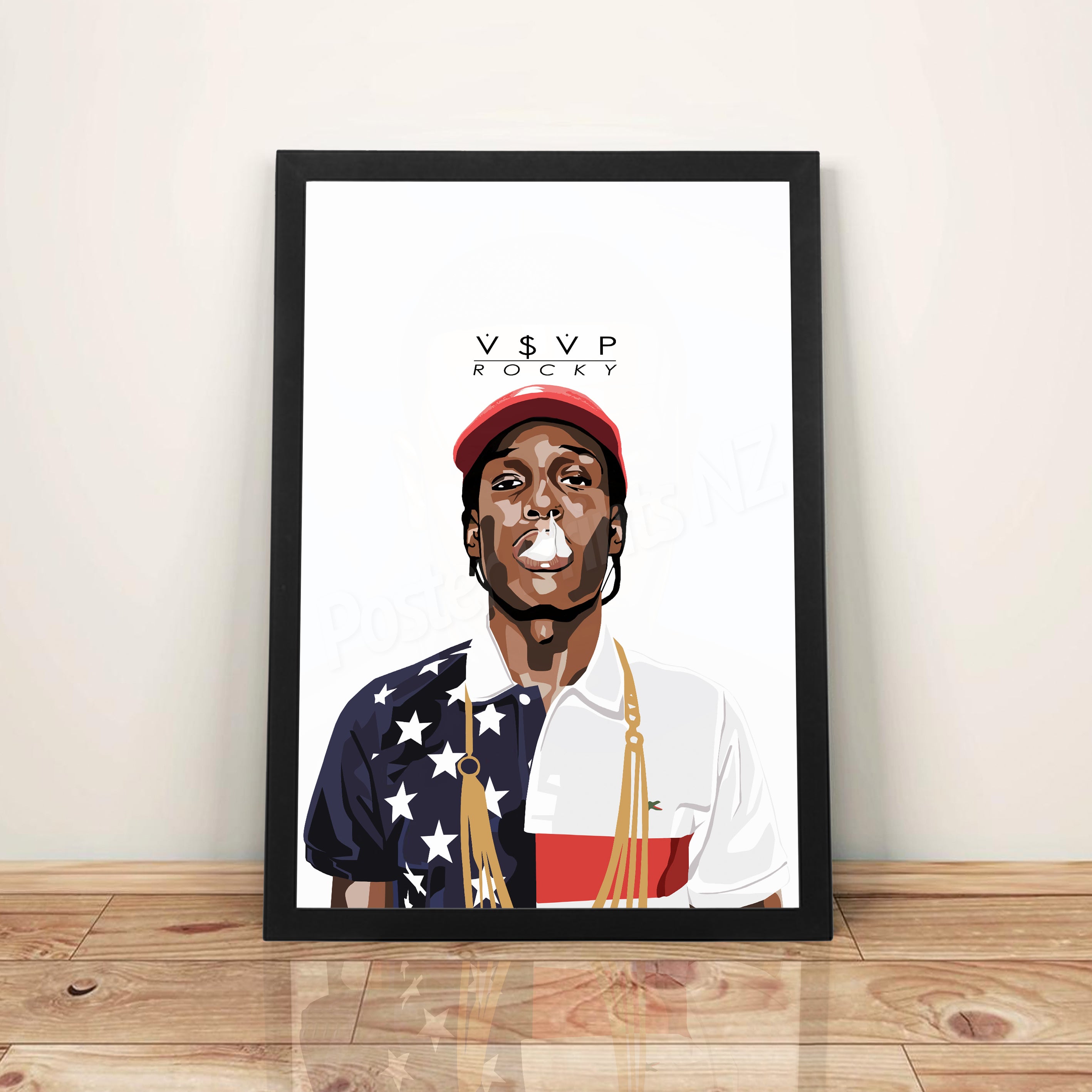 A$AP Rocky - A3 Framed Digital Art Poster