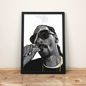 Snoop Dogg 'Gold Edition' - A3 Framed Art Poster