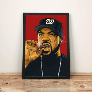 Ice Cube - A3 Framed Art Poster - Poster Prints NZ