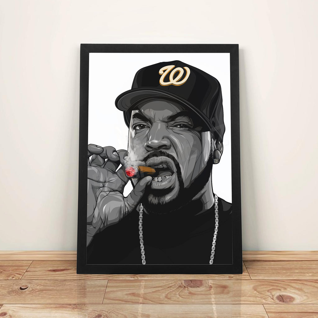 Ice Cube 'Gold Edition' - A3 Framed Art Poster