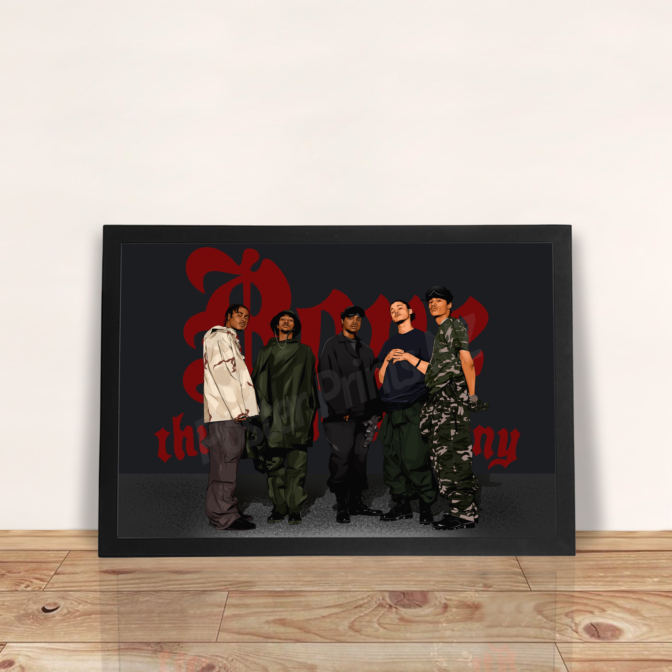 Bone Thugs-N-Harmony - A3 Framed Digital Art Poster