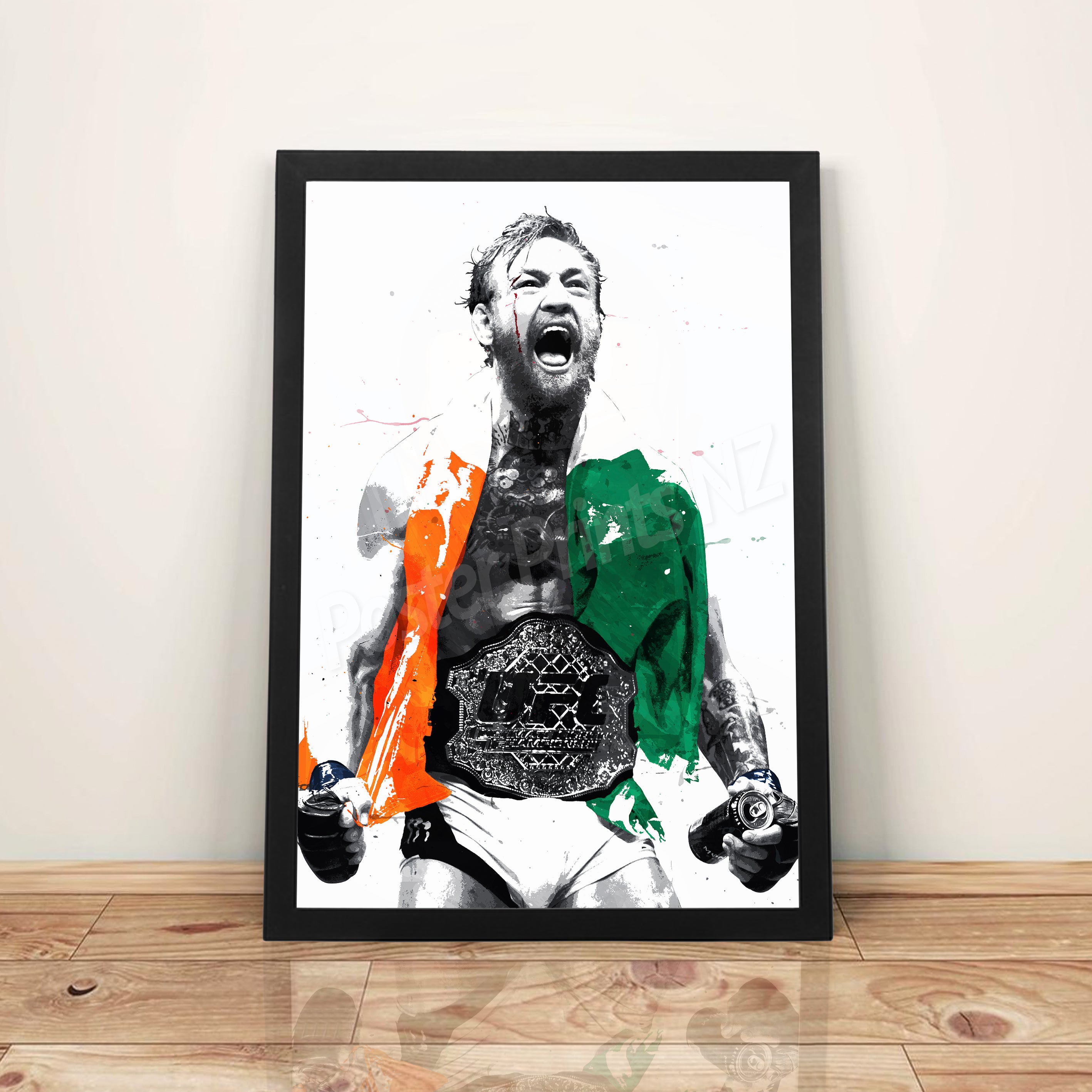 Conor McGregor - A3 Framed Art Poster - Poster Prints NZ