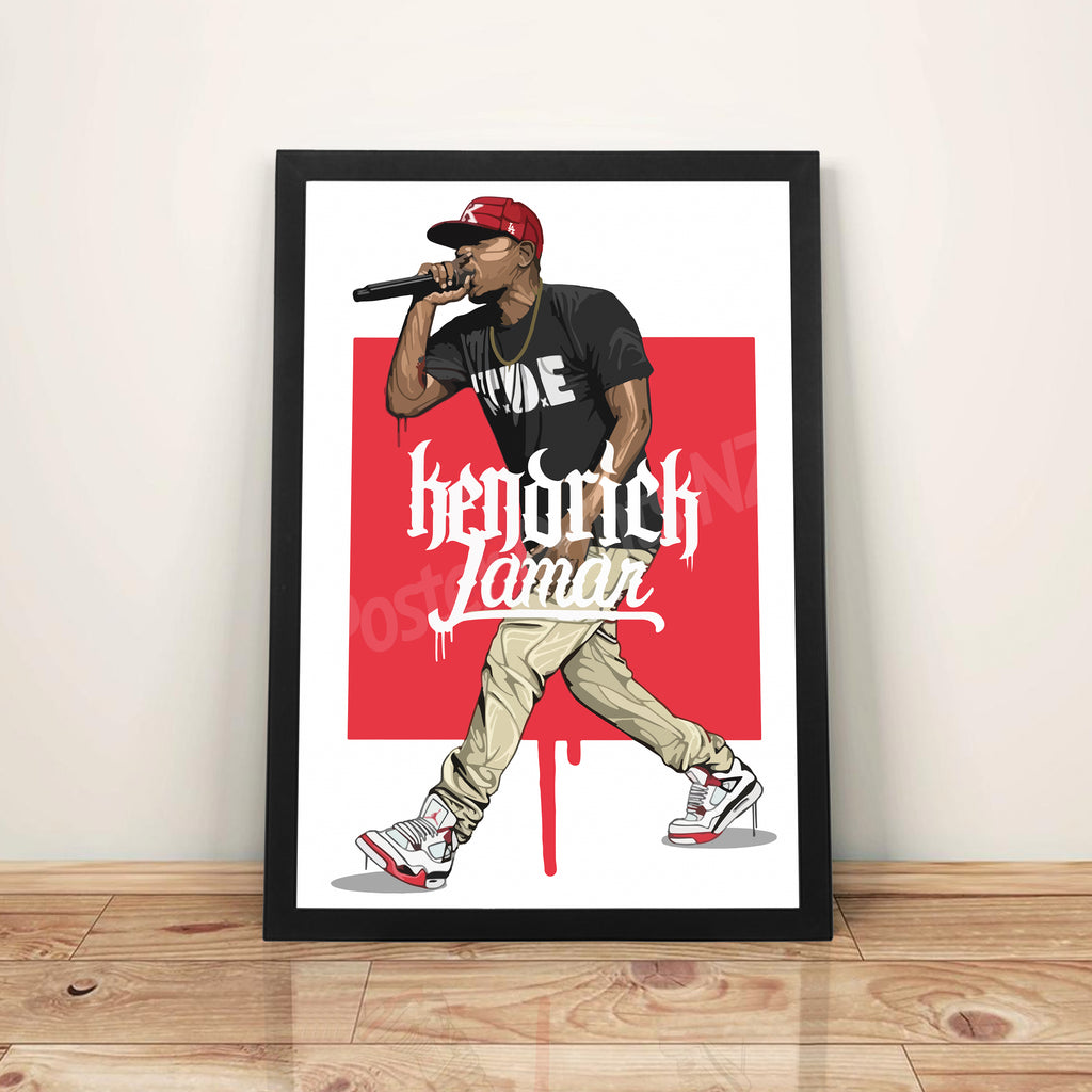 Kendrick Lamar - A3 Framed Art Poster - Poster Prints NZ
