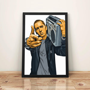 Eminem - A3 Framed Art Poster - Poster Prints NZ