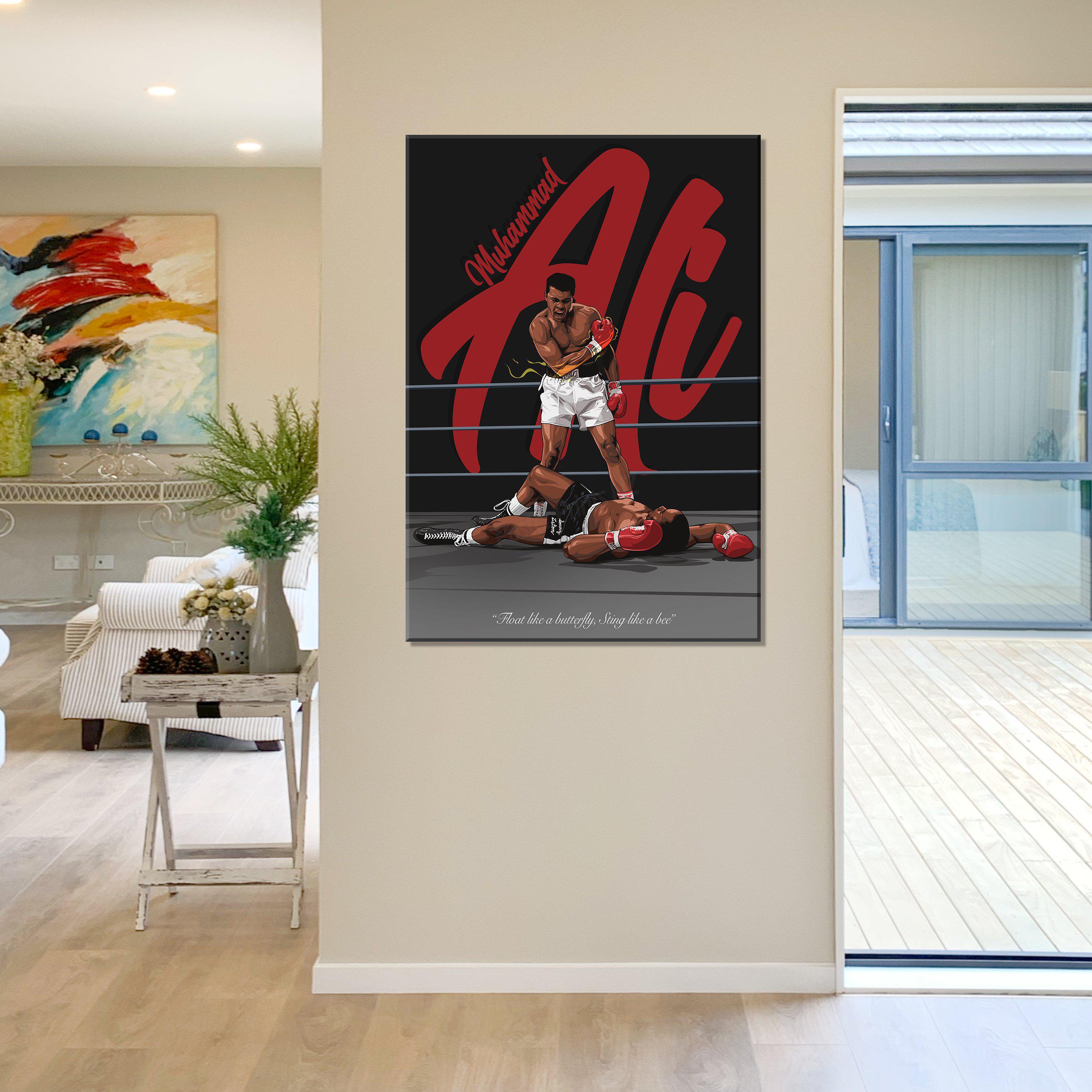 Muhammad Ali Framed Digital Art Canvas - Poster Prints NZ