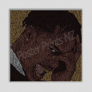 Travis Scott 'Antidote' Typographic Framed Art Canvas - Poster Prints NZ