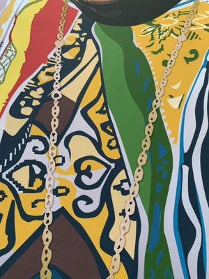 Biggie 'Versace Shades' Framed Art Canvas - Poster Prints NZ