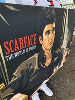 Scarface 'The World Is Yours' Framed Digital Art Canvas - Poster Prints NZ
