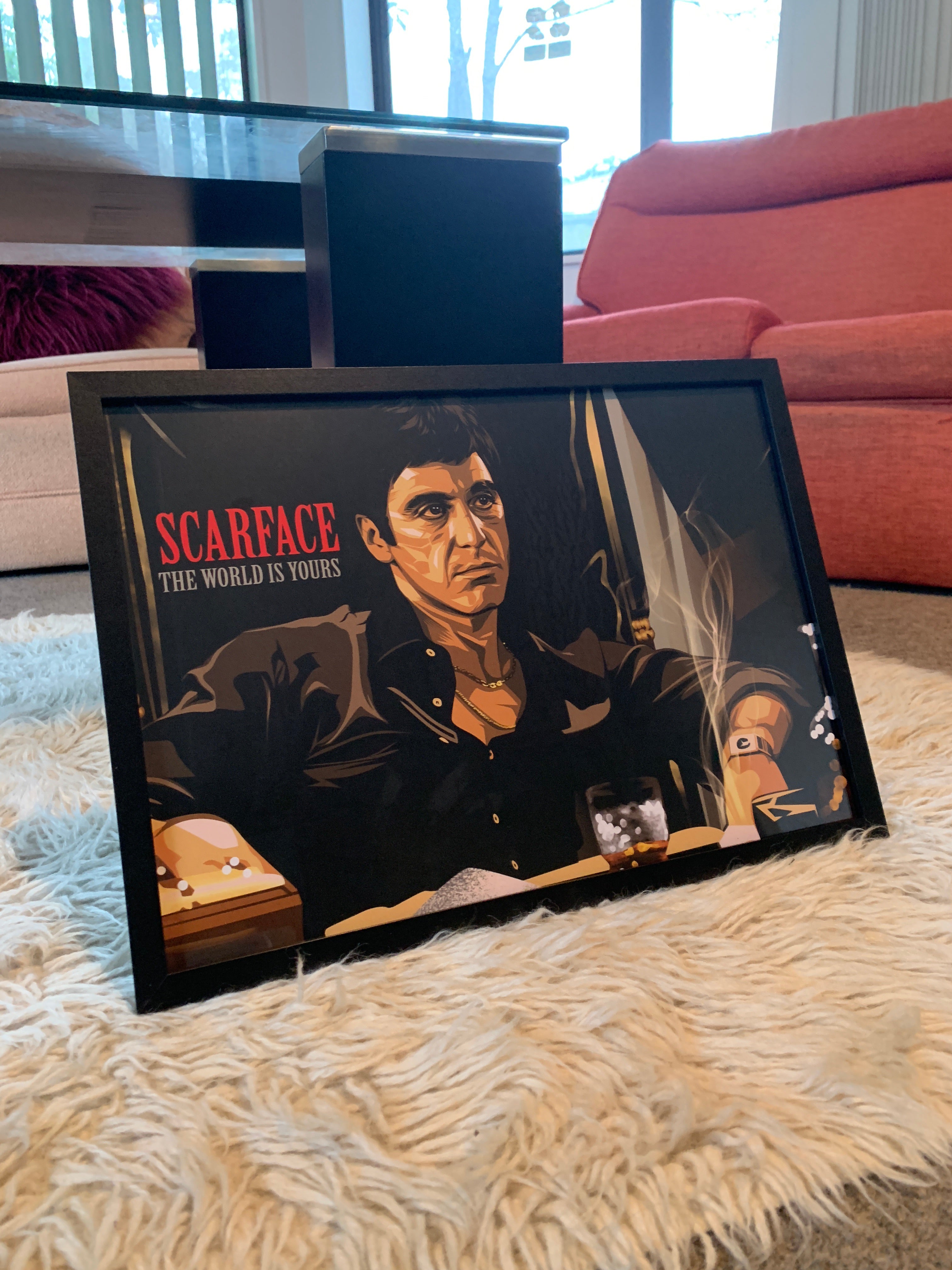 Scarface - A3 Framed Art Poster - Poster Prints NZ
