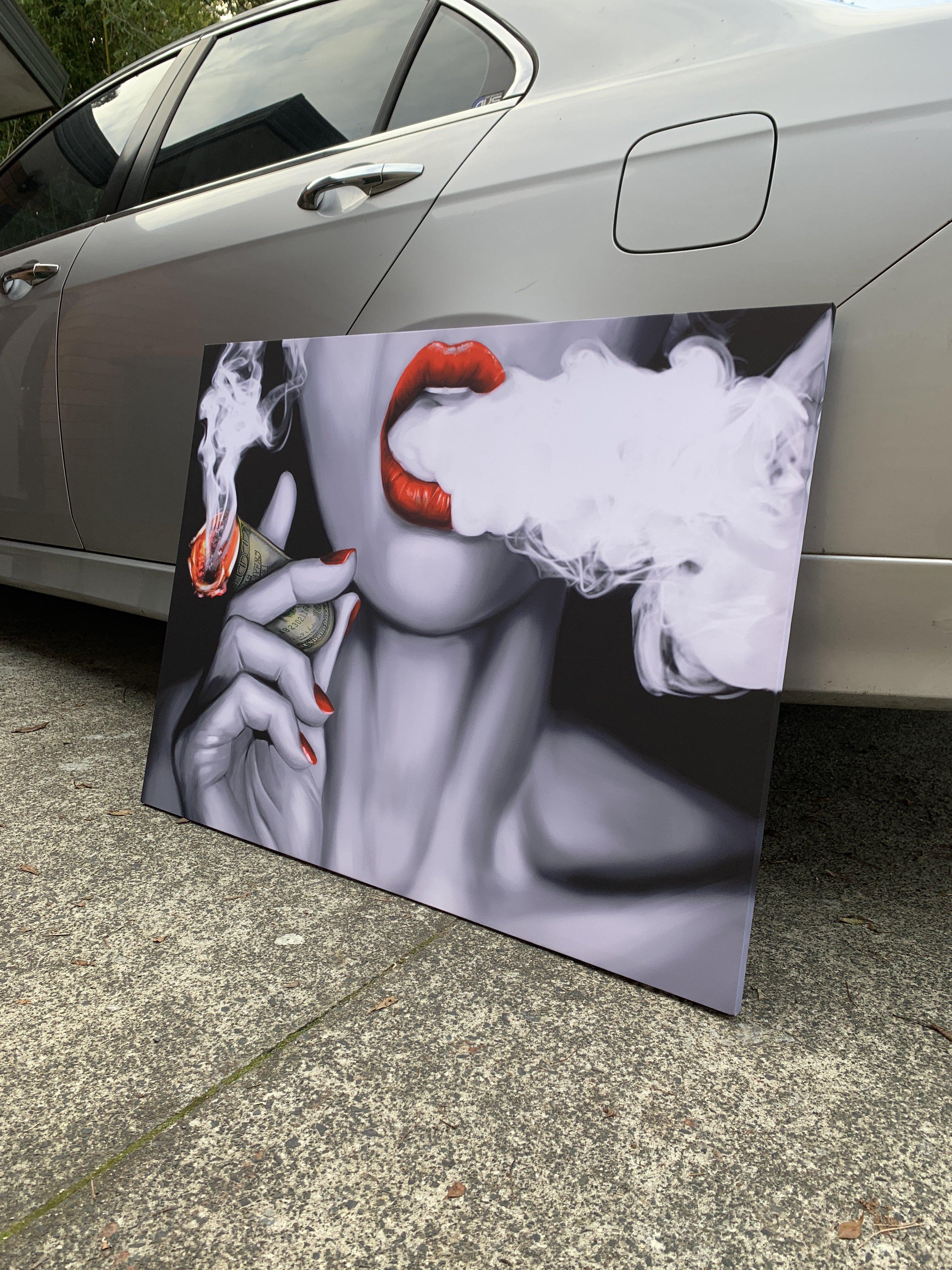 Money Clouds Framed Art Canvas - Poster Prints NZ