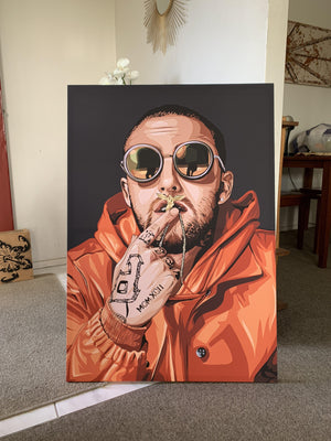 Mac Miller Framed Art Canvas - Poster Prints NZ