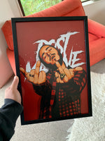 Post Malone - A3 Framed Art Poster - Poster Prints NZ