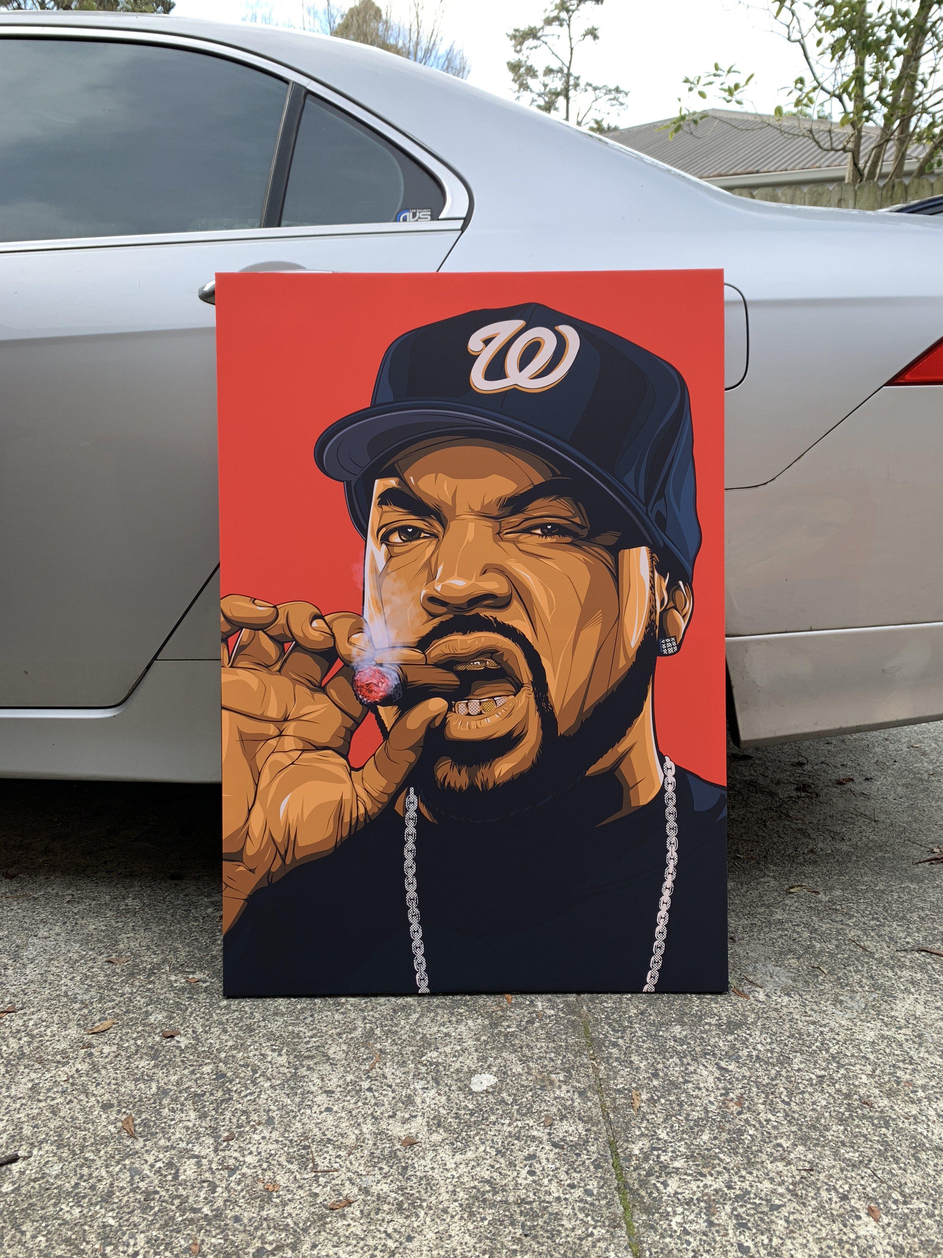 Ice Cube Framed Art Canvas - Poster Prints NZ
