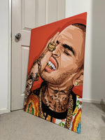 Chris Brown Framed Art Canvas - Poster Prints NZ