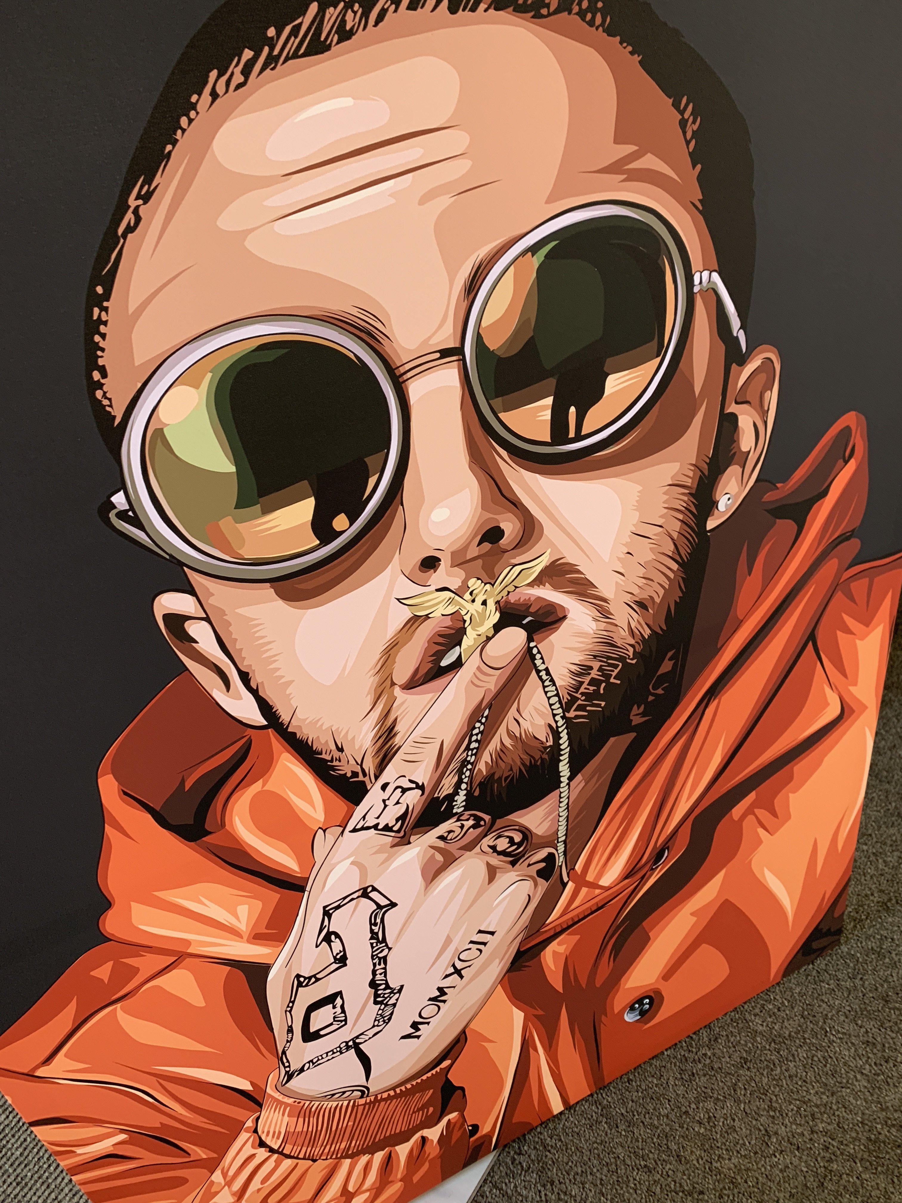 Mac Miller Framed Art Canvas - Poster Prints NZ