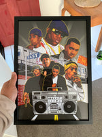 East Coast Hip-Hop - A3 Framed Art Poster - Poster Prints NZ